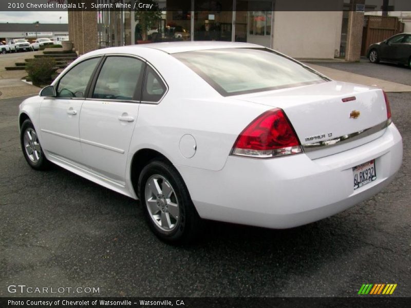 Summit White / Gray 2010 Chevrolet Impala LT