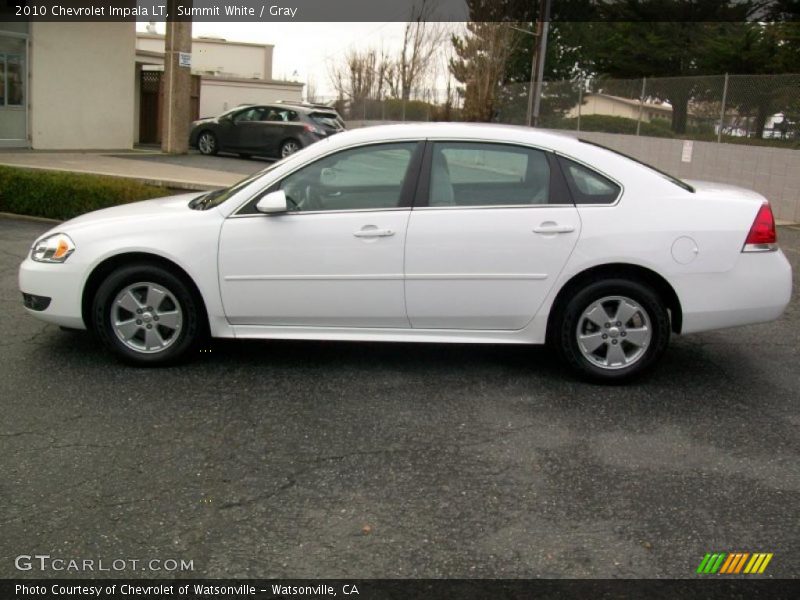 Summit White / Gray 2010 Chevrolet Impala LT