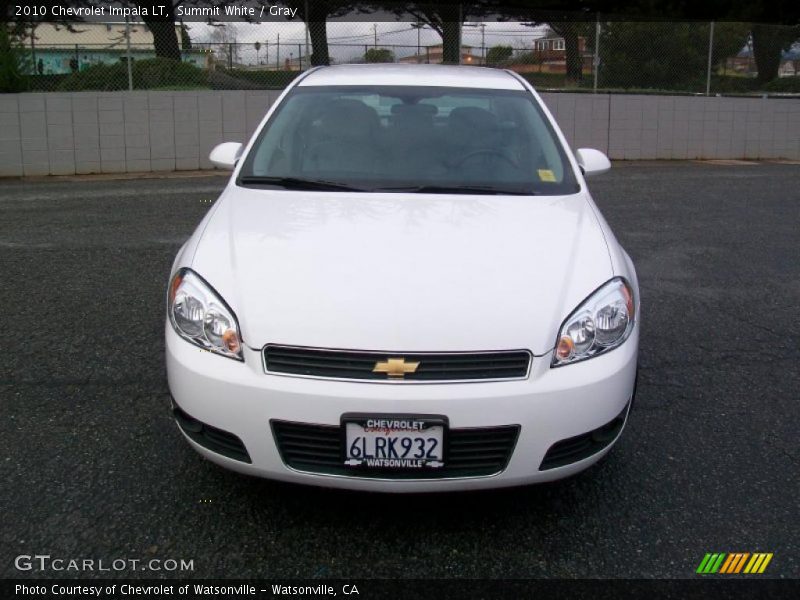 Summit White / Gray 2010 Chevrolet Impala LT