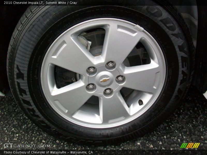 Summit White / Gray 2010 Chevrolet Impala LT