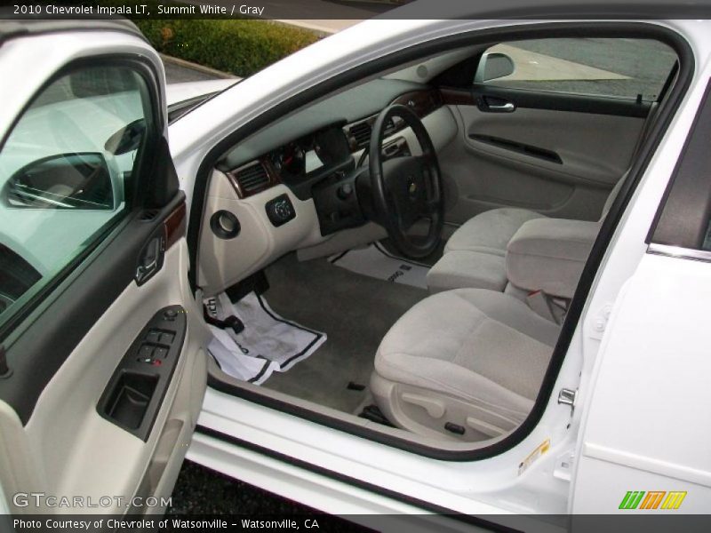 Summit White / Gray 2010 Chevrolet Impala LT