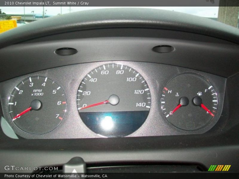 Summit White / Gray 2010 Chevrolet Impala LT