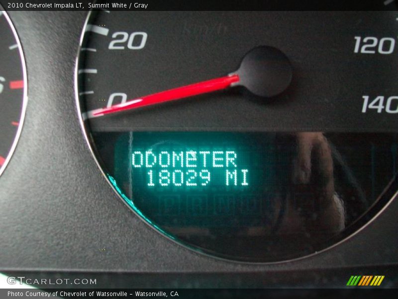 Summit White / Gray 2010 Chevrolet Impala LT
