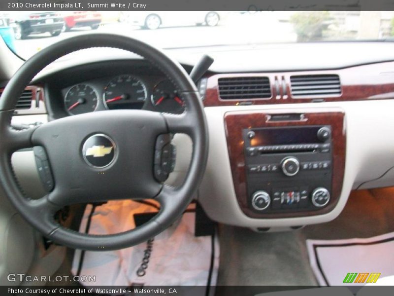 Summit White / Gray 2010 Chevrolet Impala LT