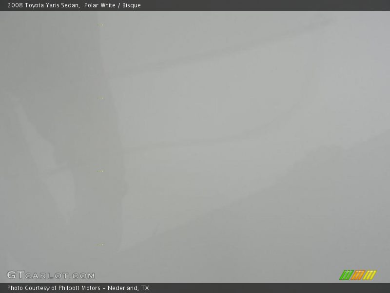 Polar White / Bisque 2008 Toyota Yaris Sedan