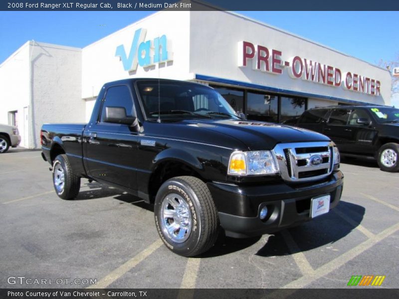 Black / Medium Dark Flint 2008 Ford Ranger XLT Regular Cab
