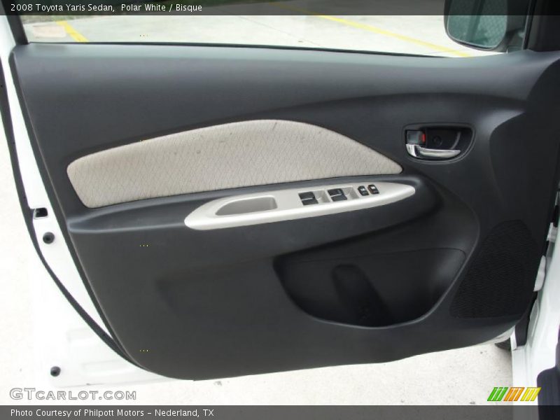 Polar White / Bisque 2008 Toyota Yaris Sedan