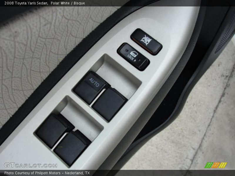 Polar White / Bisque 2008 Toyota Yaris Sedan