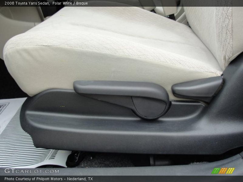 Polar White / Bisque 2008 Toyota Yaris Sedan