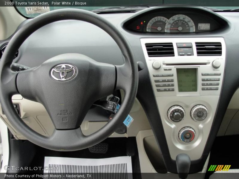 Dashboard of 2008 Yaris Sedan