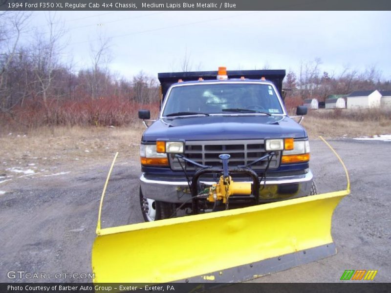 Medium Lapis Blue Metallic / Blue 1994 Ford F350 XL Regular Cab 4x4 Chassis