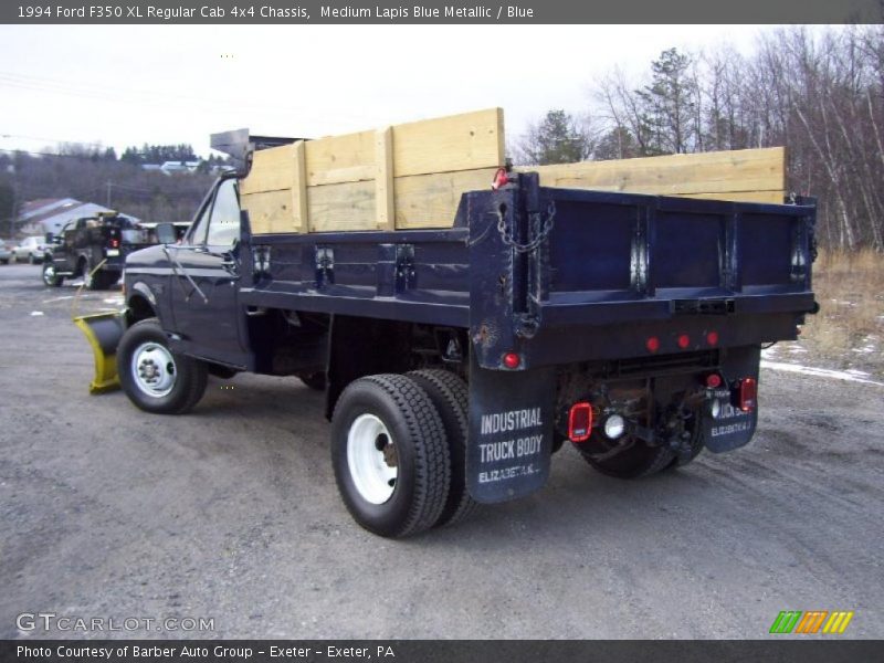 Medium Lapis Blue Metallic / Blue 1994 Ford F350 XL Regular Cab 4x4 Chassis