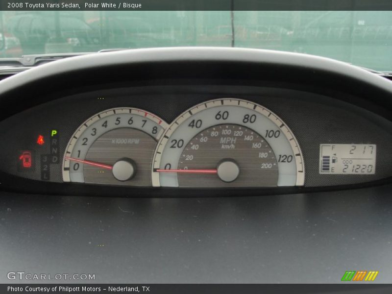  2008 Yaris Sedan Sedan Gauges