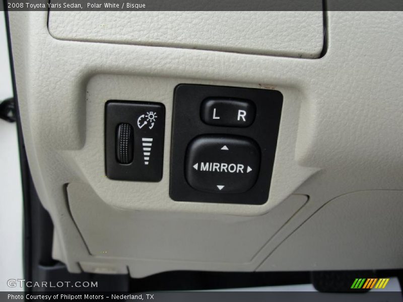 Polar White / Bisque 2008 Toyota Yaris Sedan