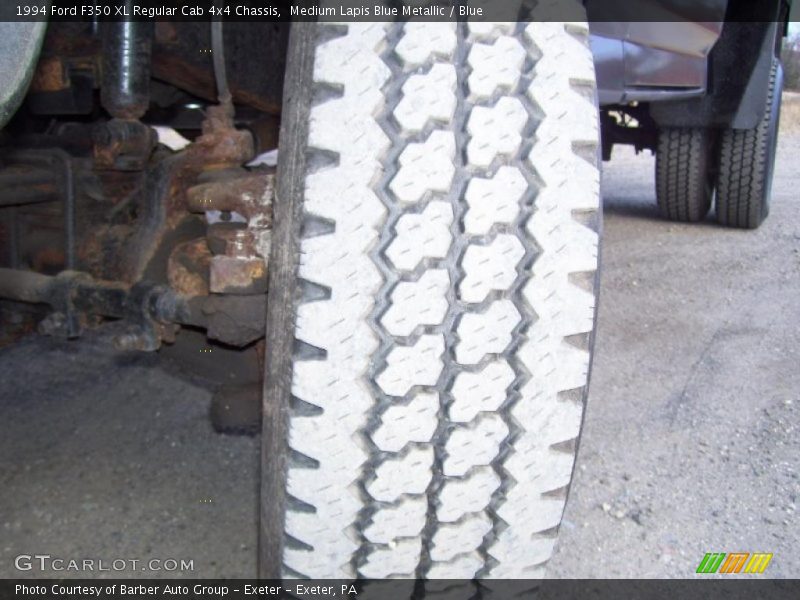 Medium Lapis Blue Metallic / Blue 1994 Ford F350 XL Regular Cab 4x4 Chassis