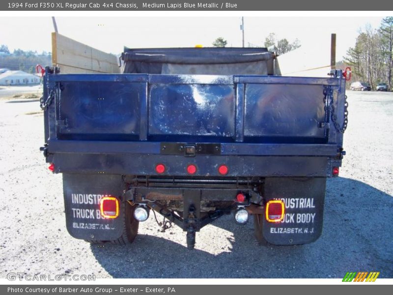 Medium Lapis Blue Metallic / Blue 1994 Ford F350 XL Regular Cab 4x4 Chassis