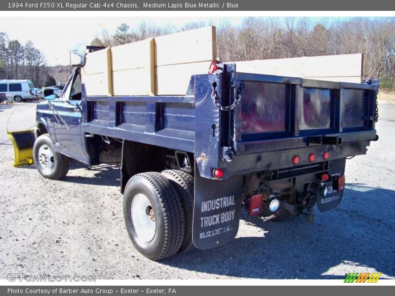 Medium Lapis Blue Metallic / Blue 1994 Ford F350 XL Regular Cab 4x4 Chassis