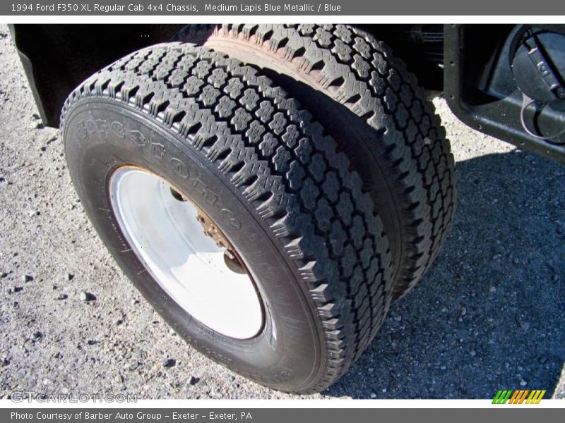 Medium Lapis Blue Metallic / Blue 1994 Ford F350 XL Regular Cab 4x4 Chassis