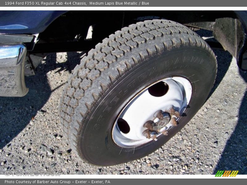 Medium Lapis Blue Metallic / Blue 1994 Ford F350 XL Regular Cab 4x4 Chassis