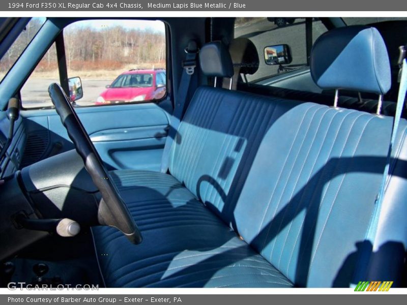 Medium Lapis Blue Metallic / Blue 1994 Ford F350 XL Regular Cab 4x4 Chassis