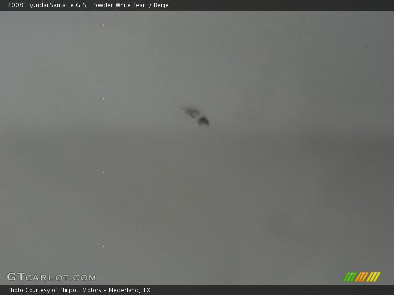 Powder White Pearl / Beige 2008 Hyundai Santa Fe GLS