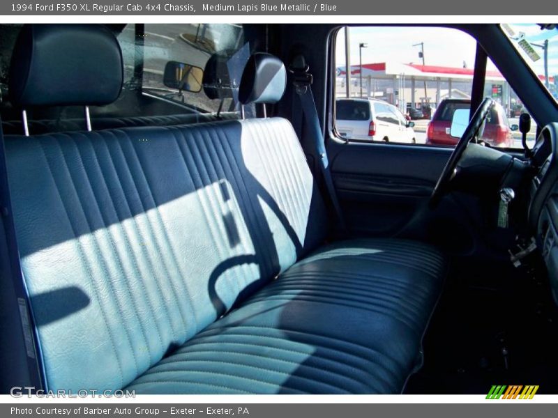 Medium Lapis Blue Metallic / Blue 1994 Ford F350 XL Regular Cab 4x4 Chassis