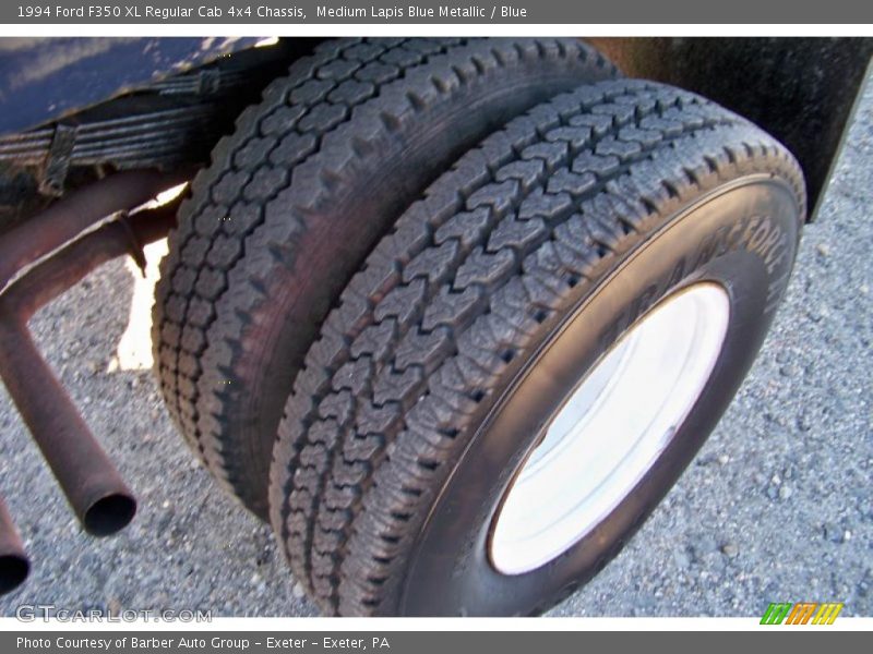 Medium Lapis Blue Metallic / Blue 1994 Ford F350 XL Regular Cab 4x4 Chassis