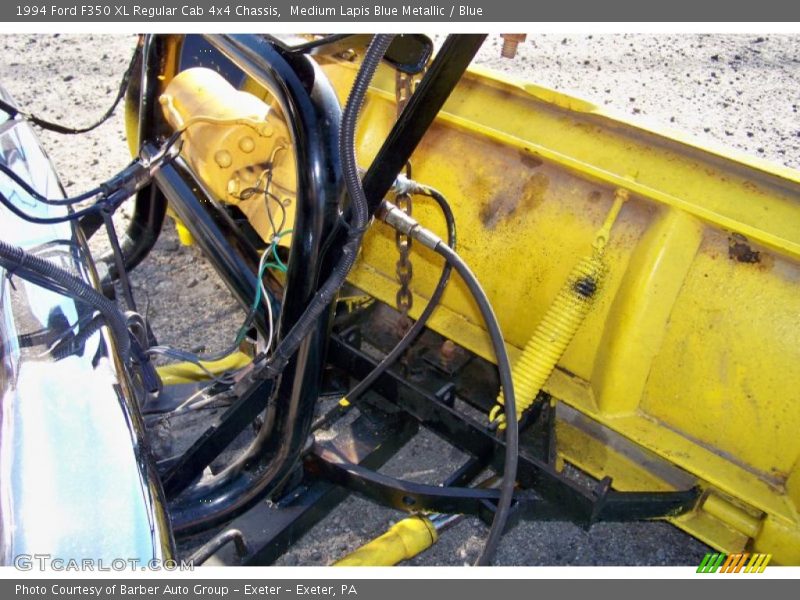 Medium Lapis Blue Metallic / Blue 1994 Ford F350 XL Regular Cab 4x4 Chassis
