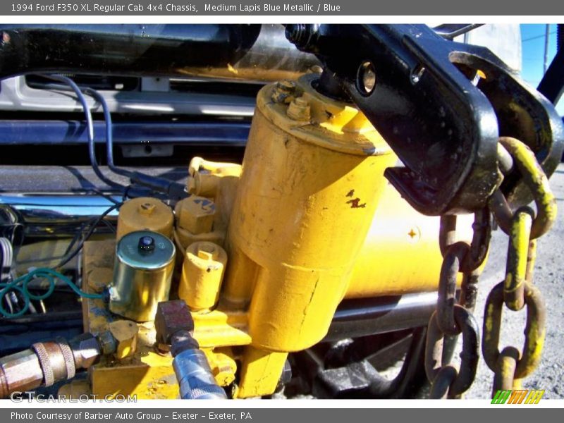 Medium Lapis Blue Metallic / Blue 1994 Ford F350 XL Regular Cab 4x4 Chassis