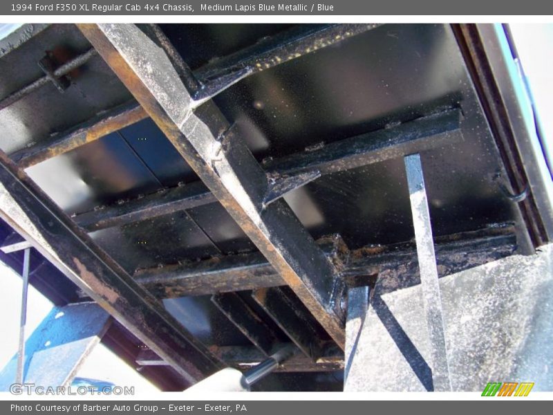 Medium Lapis Blue Metallic / Blue 1994 Ford F350 XL Regular Cab 4x4 Chassis