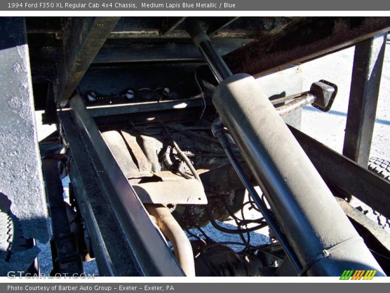 Medium Lapis Blue Metallic / Blue 1994 Ford F350 XL Regular Cab 4x4 Chassis
