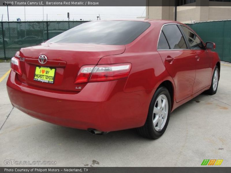 Barcelona Red Metallic / Bisque 2008 Toyota Camry LE