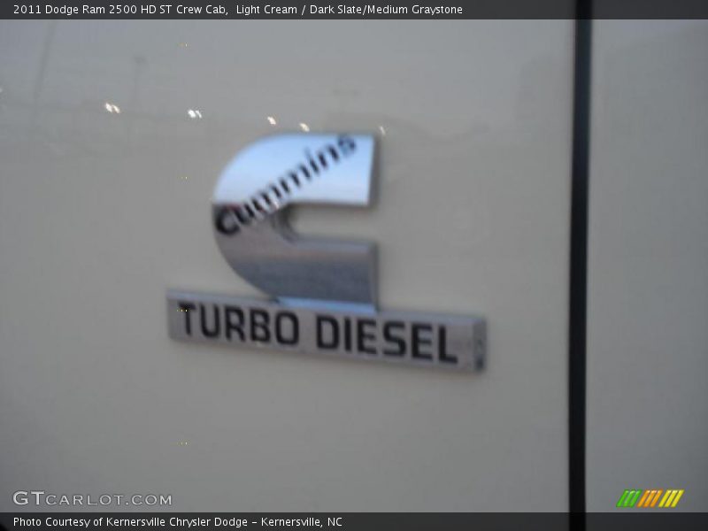 Light Cream / Dark Slate/Medium Graystone 2011 Dodge Ram 2500 HD ST Crew Cab