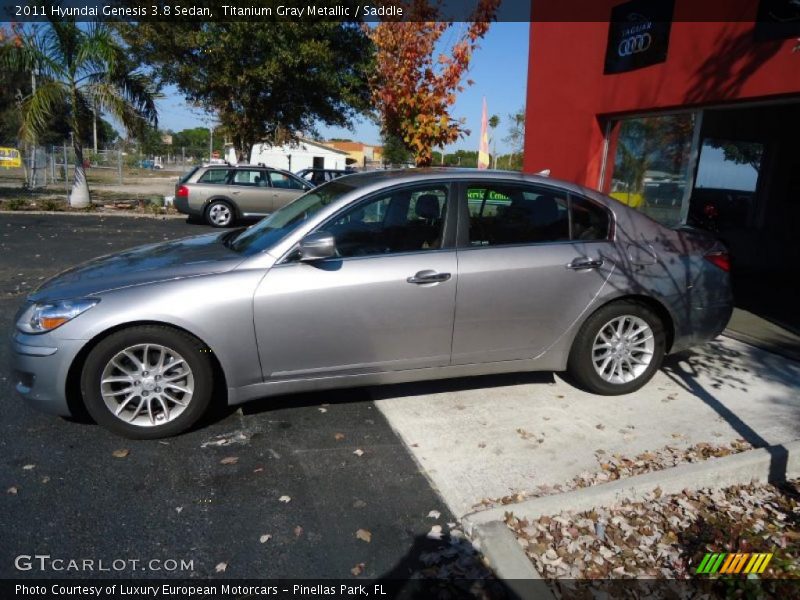 Titanium Gray Metallic / Saddle 2011 Hyundai Genesis 3.8 Sedan