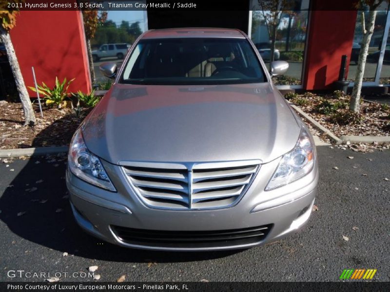 Titanium Gray Metallic / Saddle 2011 Hyundai Genesis 3.8 Sedan