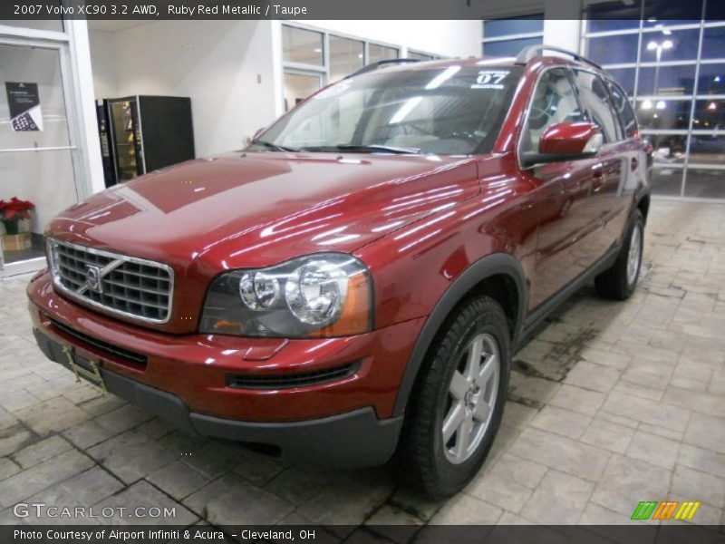 Ruby Red Metallic / Taupe 2007 Volvo XC90 3.2 AWD