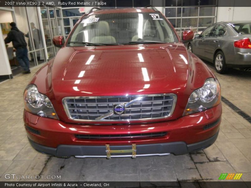 Ruby Red Metallic / Taupe 2007 Volvo XC90 3.2 AWD