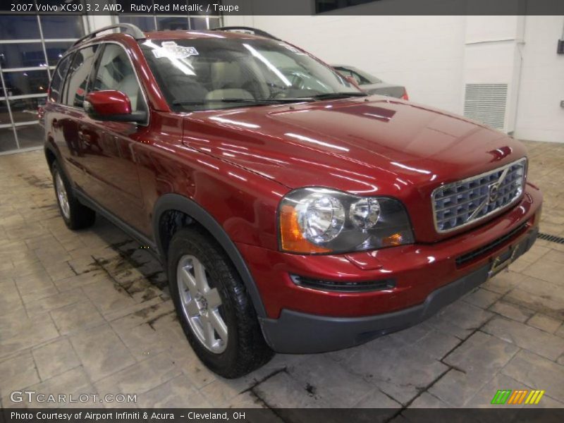 Ruby Red Metallic / Taupe 2007 Volvo XC90 3.2 AWD