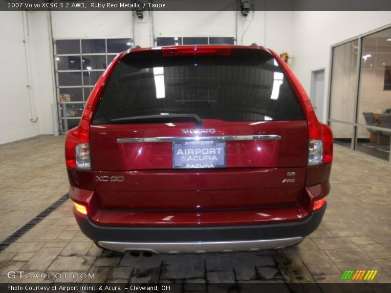 Ruby Red Metallic / Taupe 2007 Volvo XC90 3.2 AWD