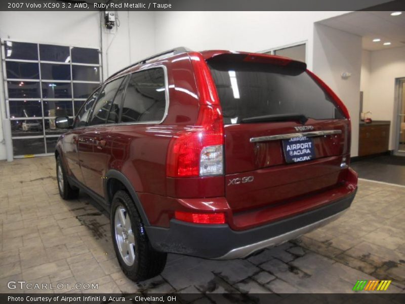 Ruby Red Metallic / Taupe 2007 Volvo XC90 3.2 AWD
