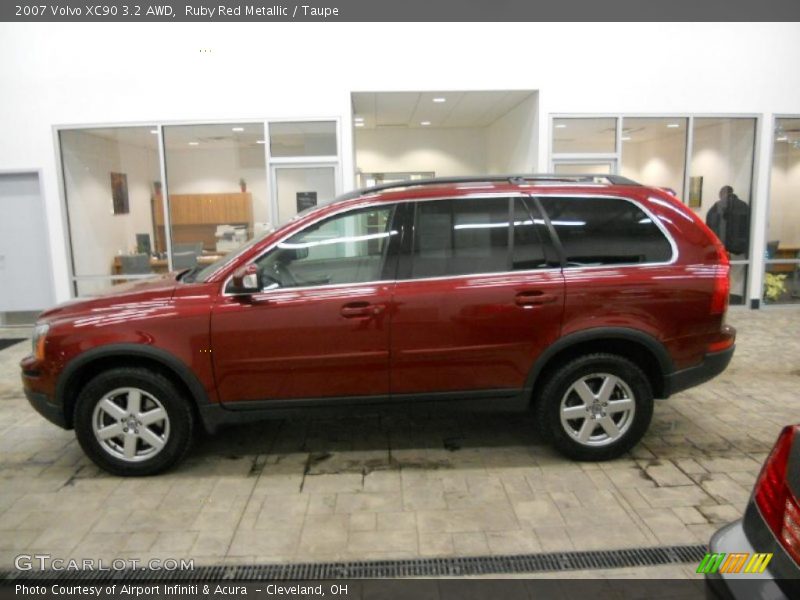 Ruby Red Metallic / Taupe 2007 Volvo XC90 3.2 AWD