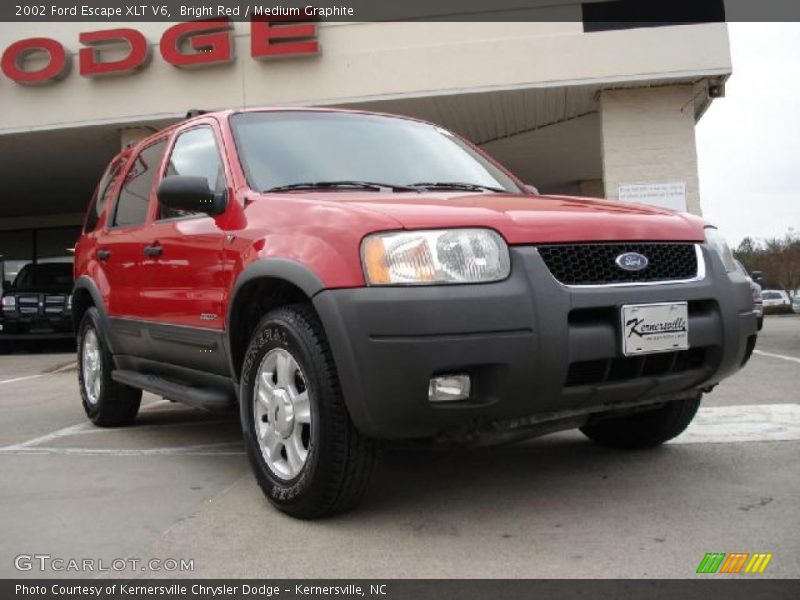 Bright Red / Medium Graphite 2002 Ford Escape XLT V6