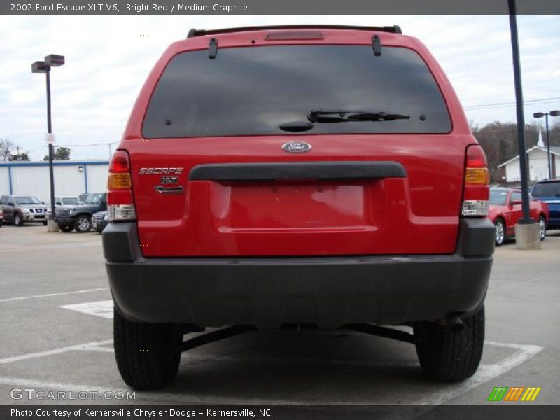 Bright Red / Medium Graphite 2002 Ford Escape XLT V6