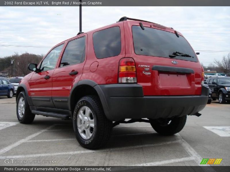Bright Red / Medium Graphite 2002 Ford Escape XLT V6