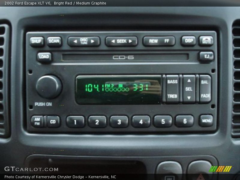 Controls of 2002 Escape XLT V6