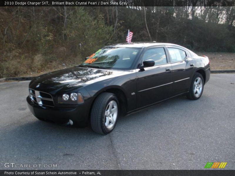 Brilliant Black Crystal Pearl / Dark Slate Gray 2010 Dodge Charger SXT