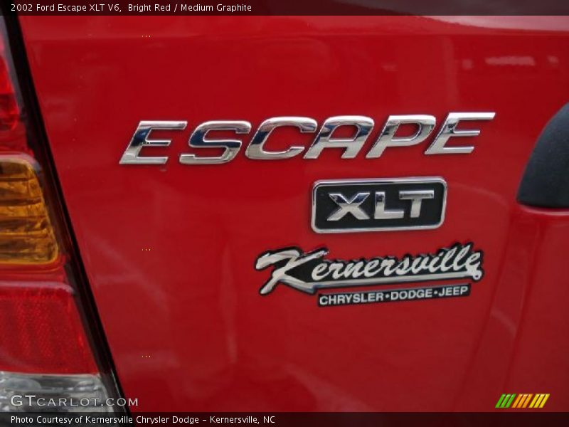Bright Red / Medium Graphite 2002 Ford Escape XLT V6