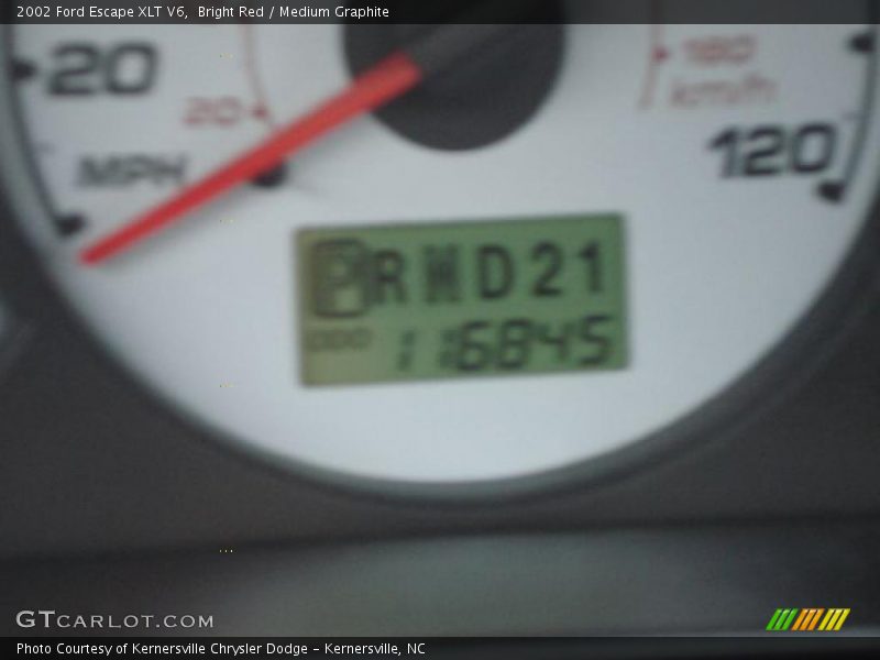 Bright Red / Medium Graphite 2002 Ford Escape XLT V6