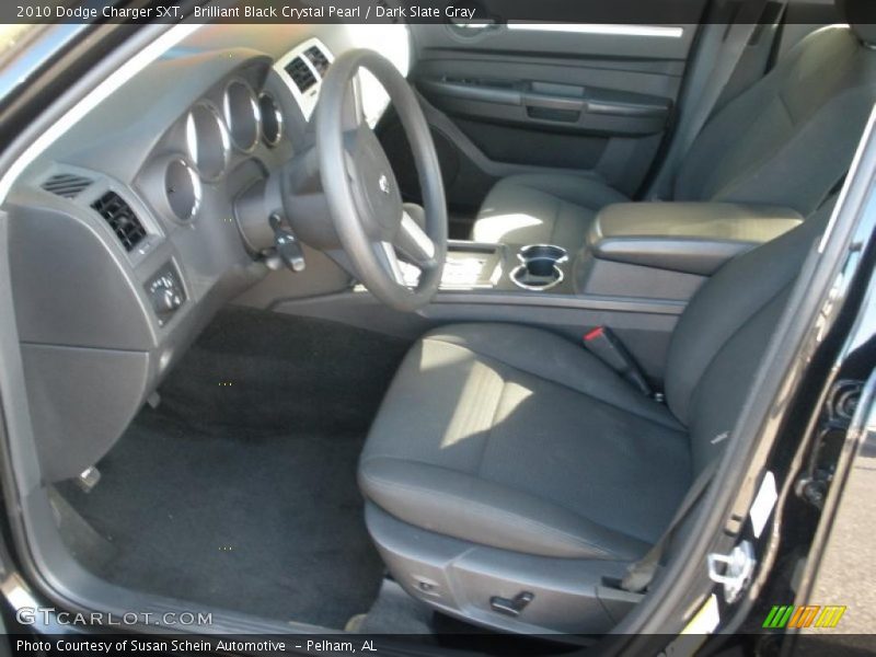 Brilliant Black Crystal Pearl / Dark Slate Gray 2010 Dodge Charger SXT