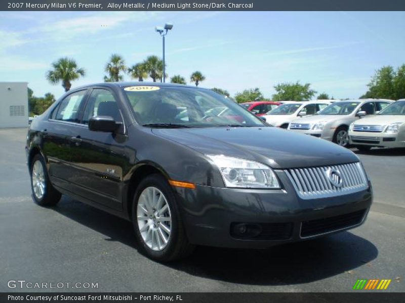 Alloy Metallic / Medium Light Stone/Dark Charcoal 2007 Mercury Milan V6 Premier